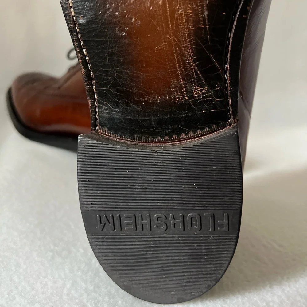 Florsheim Flexibles Size 9 Men’s Brown Leather Oxford Style Shoes